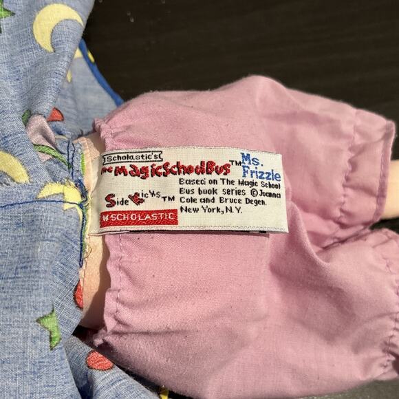 Ms. Frizzle 1999 Stuffed Plush Doll Figure Magic School Bus Scholastic Vintage - Picture 5 of 6